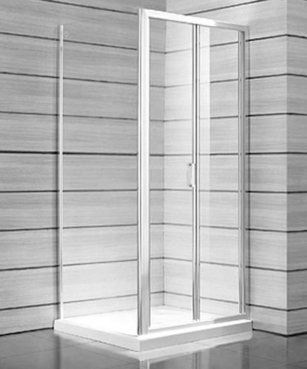 dušas durvis Lyra Plus, 900 mm, h=1900, balts/caurspīdīgs stikls